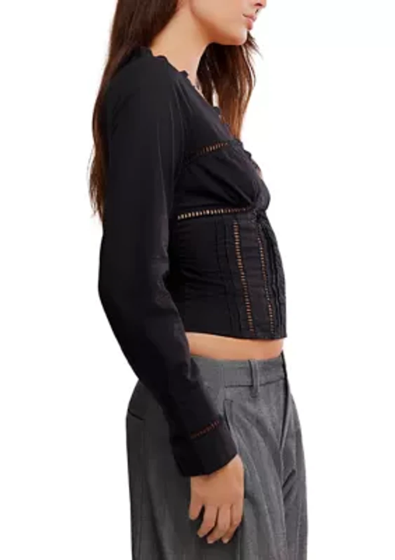 Frankie Corset Long Sleeve Top