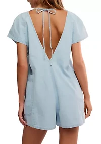 Free Fall Denim Romper