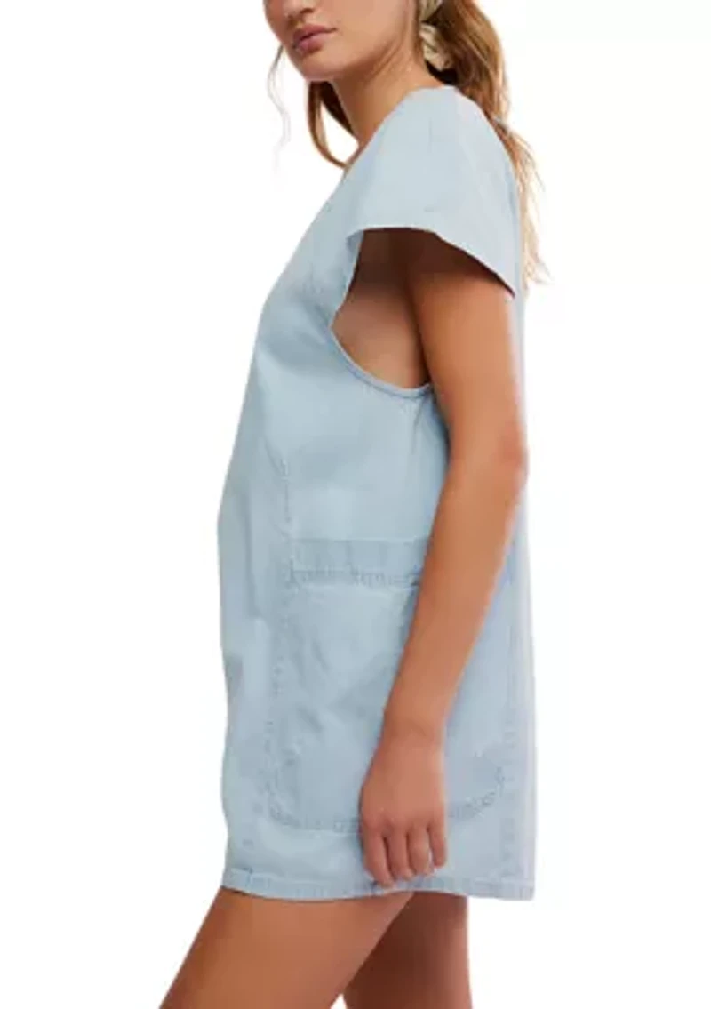 Free Fall Denim Romper