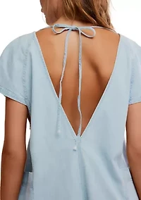 Free Fall Denim Romper