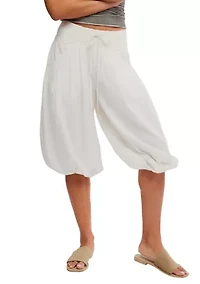 Women's Balloon Crop Pull-On Pants