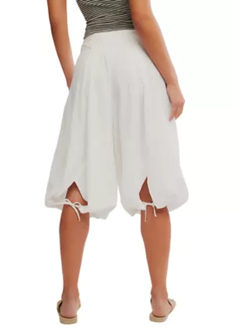 Women's Balloon Crop Pull-On Pants