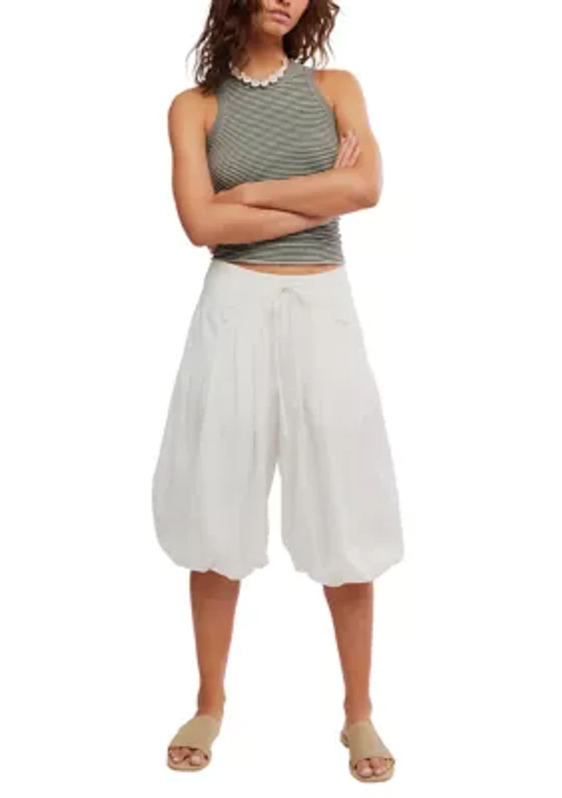 Women's Balloon Crop Pull-On Pants