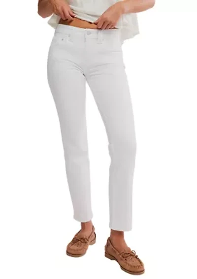 We The Free Oracle Low-Rise Slim Straight Jeans