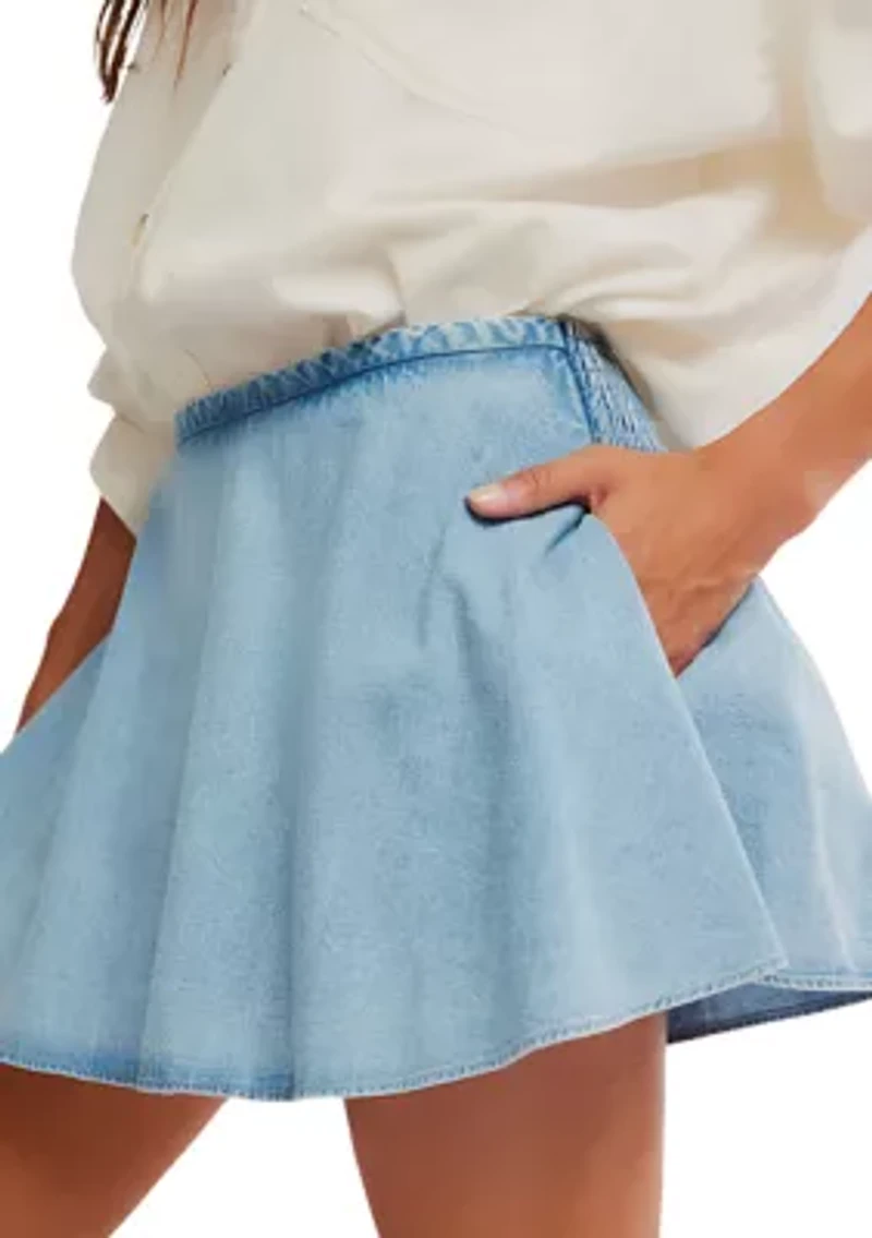 We The Free Paradise Found Denim Skort