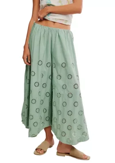 Sweet Serenade Pull-On Wide-Leg Pants