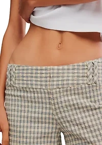 Time Flies Low-Rise Clean Trousers