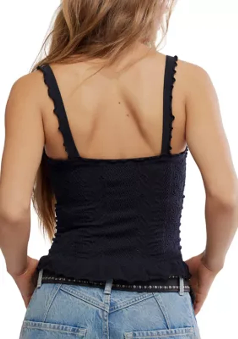 So Soft Frill Square Neck Tank