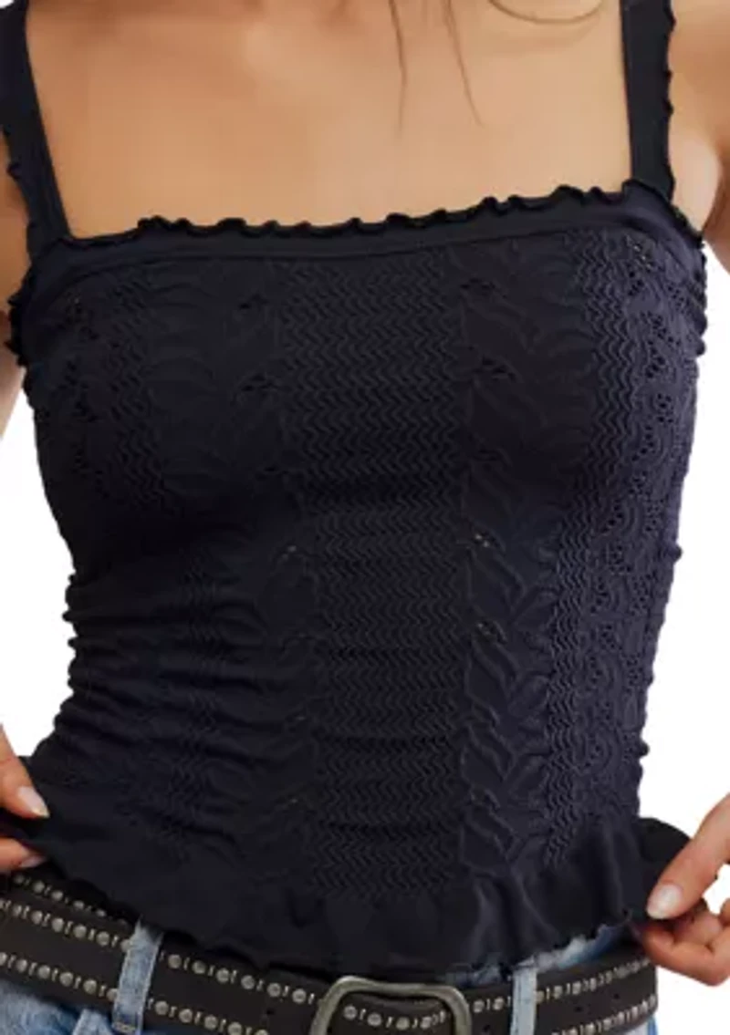 So Soft Frill Square Neck Tank