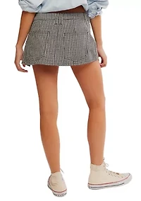 Georgie Gingham Micro Skort