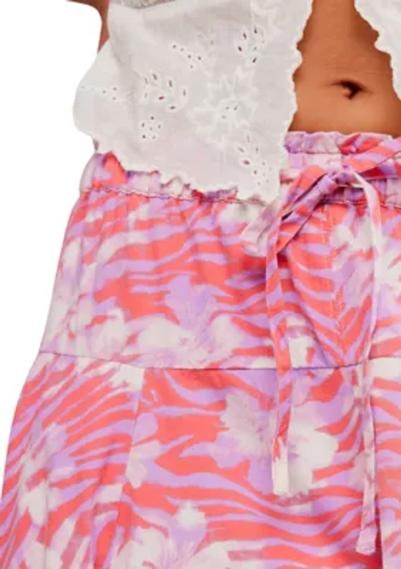 Zephyr Bustle Convertible Printed Maxi Skirt