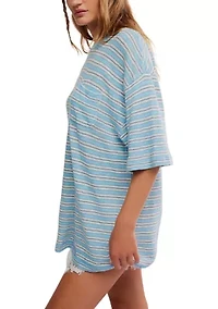 All Love Stripe Pocket Tee