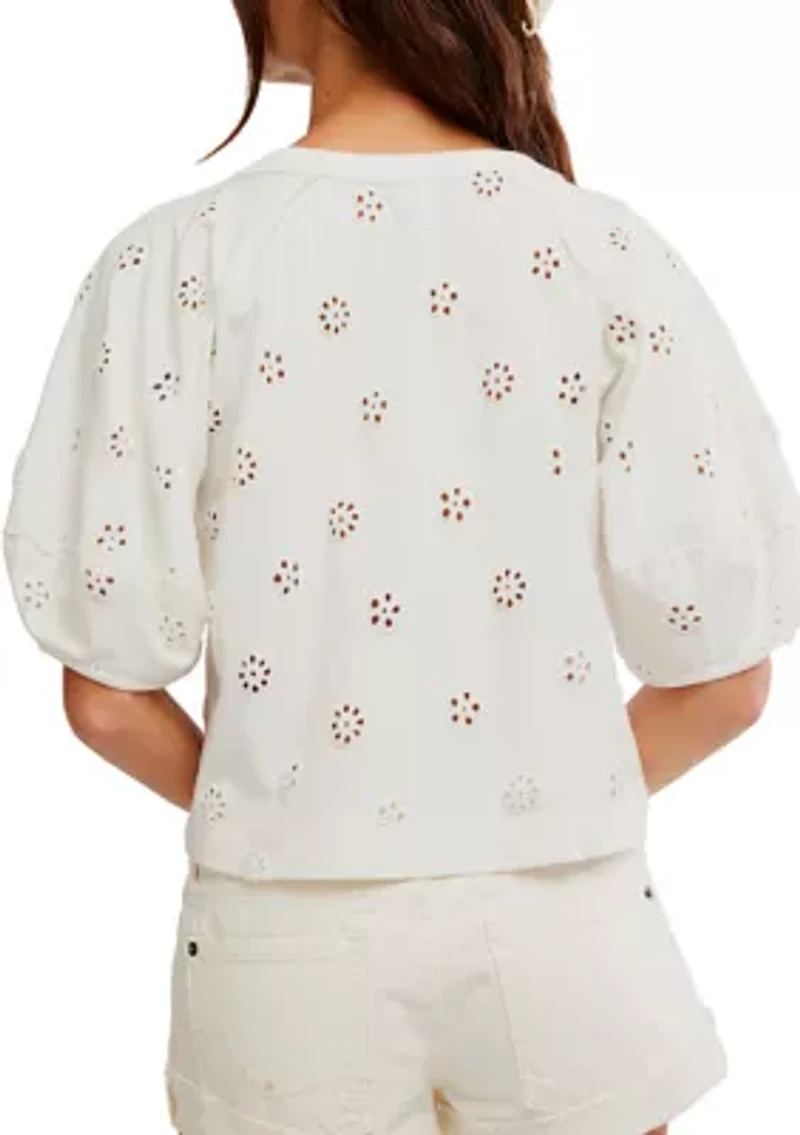 Jessie Eyelet T-Shirt