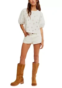 Jessie Eyelet T-Shirt