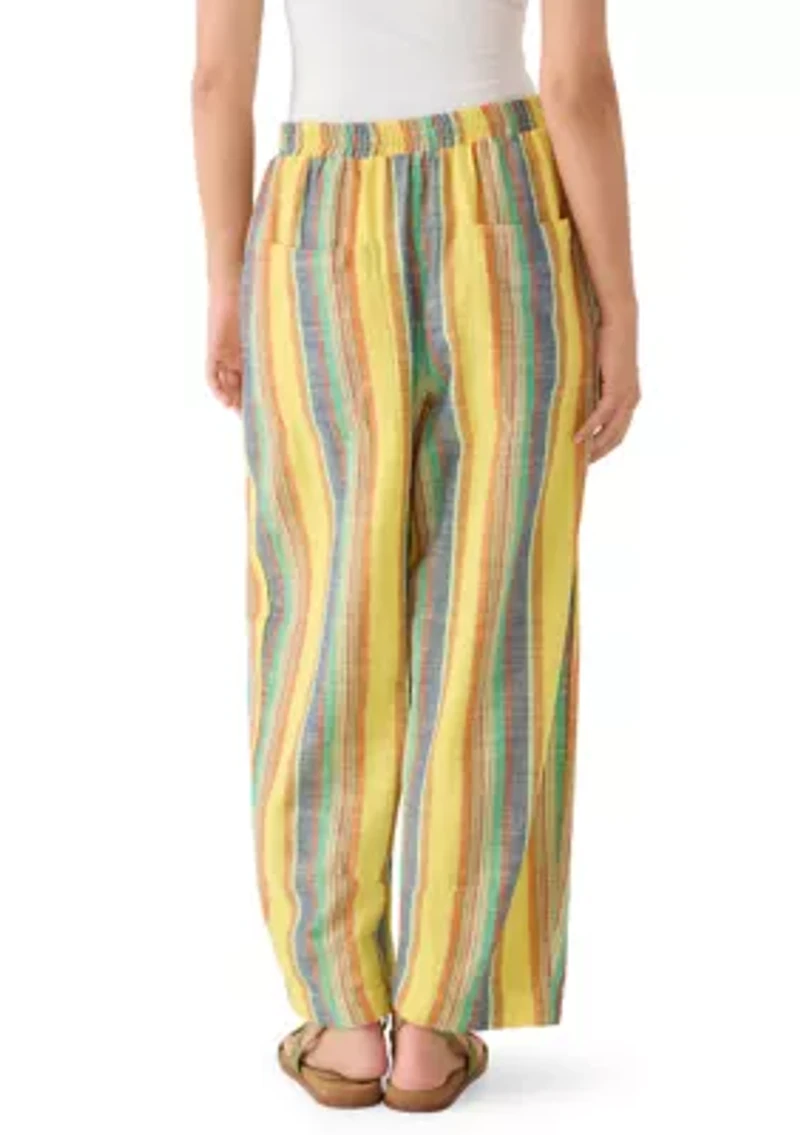 Striped Chambers Laidback Pull-On Pants