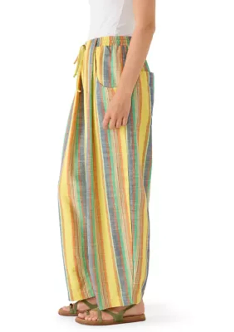 Striped Chambers Laidback Pull-On Pants