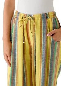 Striped Chambers Laidback Pull-On Pants