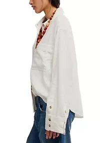 We The Free Laurel Linen Button Down Top