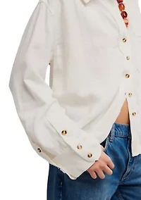 We The Free Laurel Linen Button Down Top