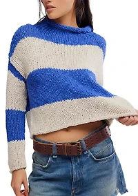 Opal Rollneck Knit Stripe Sweater