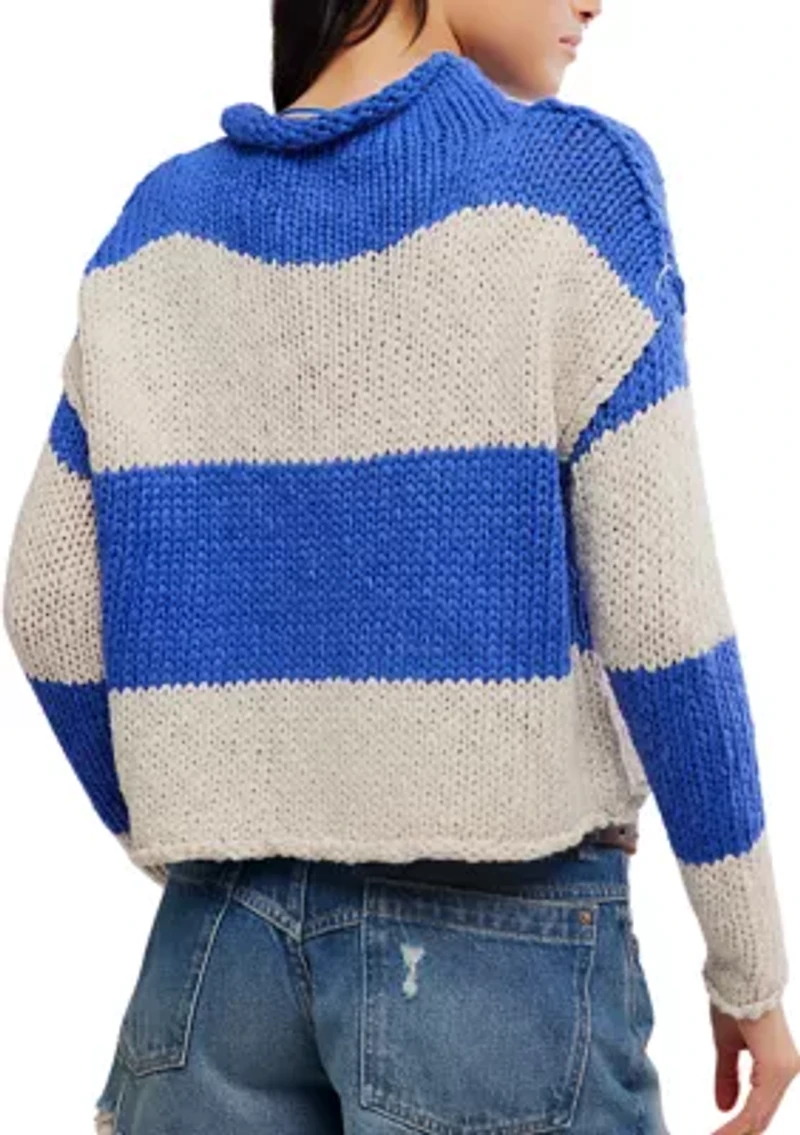 Opal Rollneck Knit Stripe Sweater