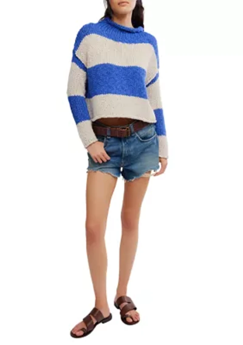 Opal Rollneck Knit Stripe Sweater