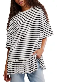 We The Free Striped Why Yes T-Shirt