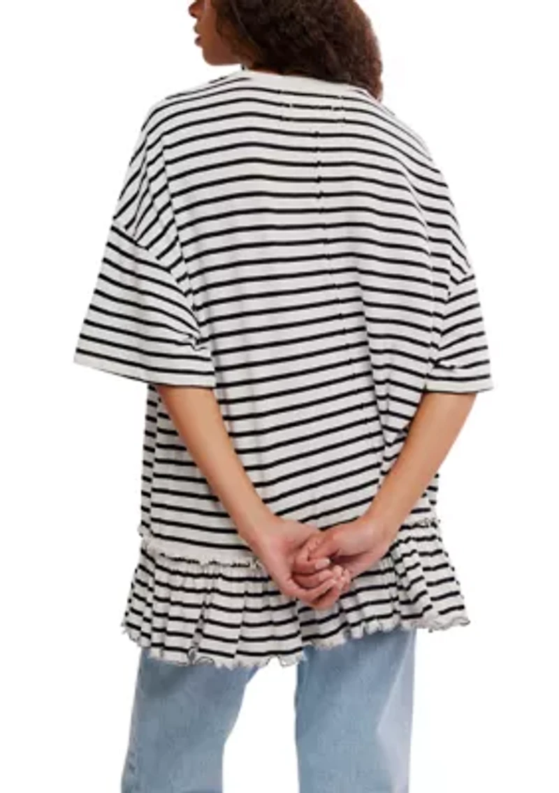 We The Free Striped Why Yes T-Shirt