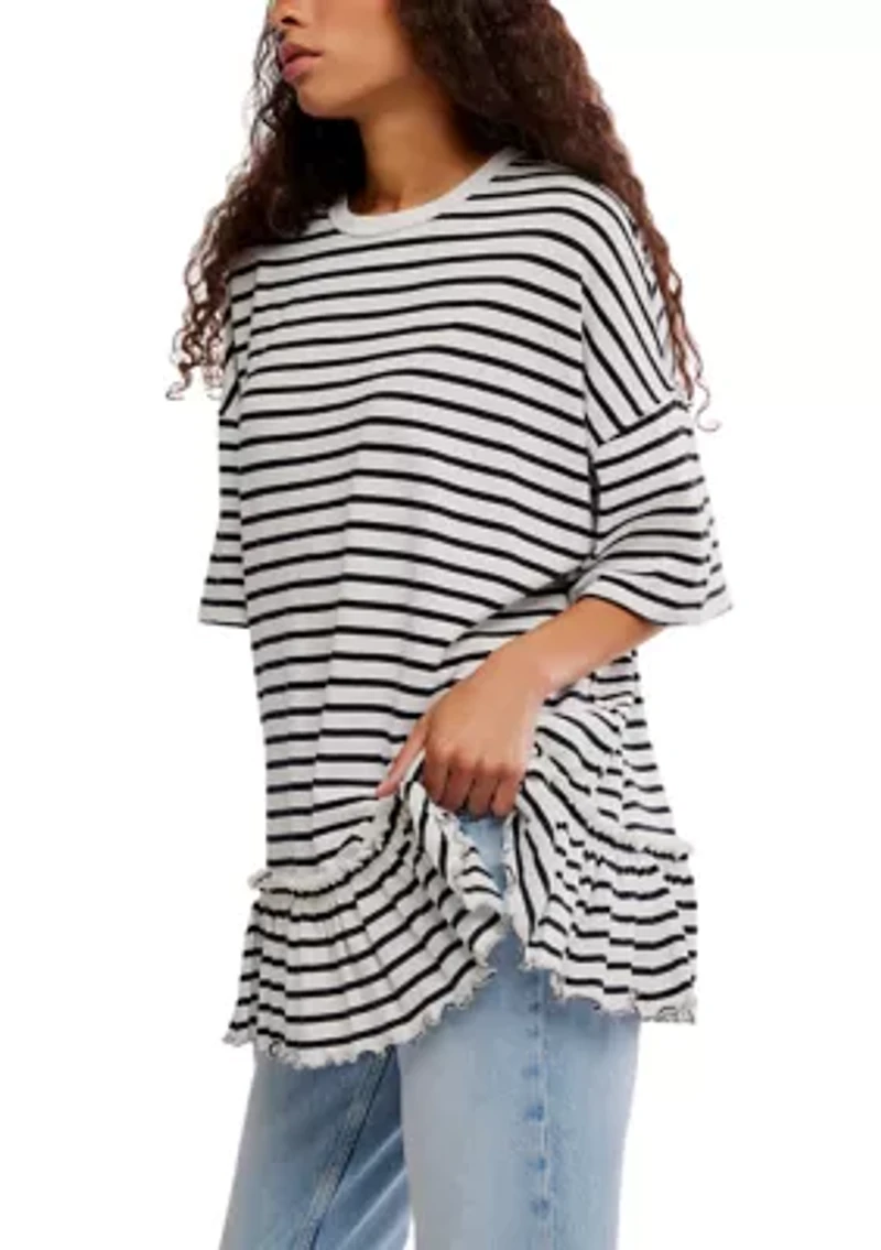 We The Free Striped Why Yes T-Shirt