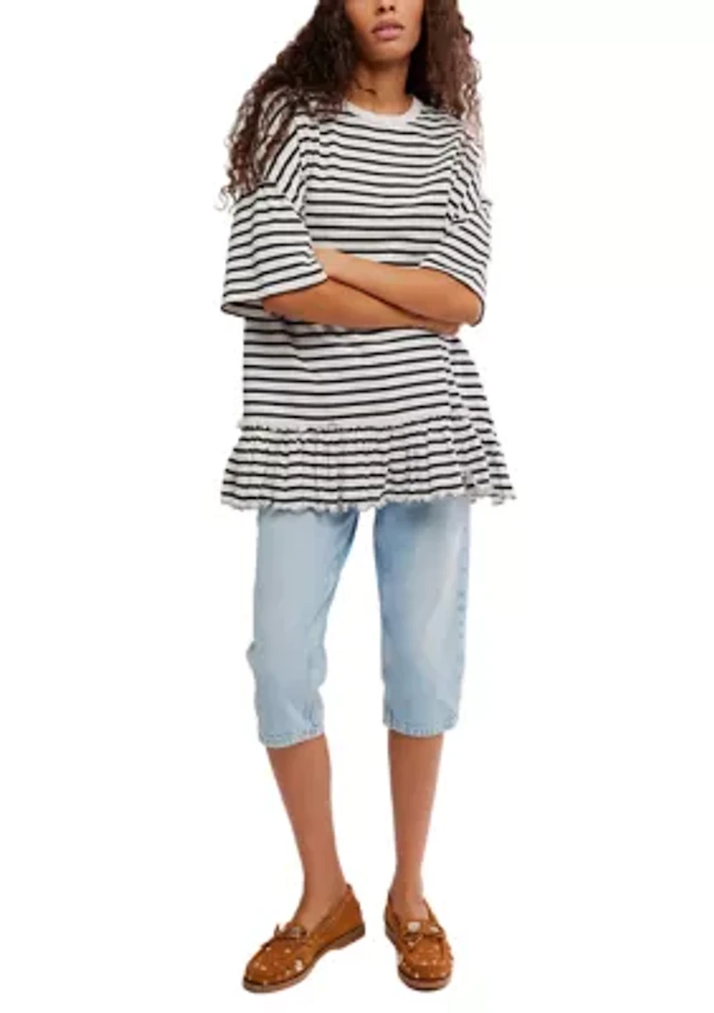 We The Free Striped Why Yes T-Shirt