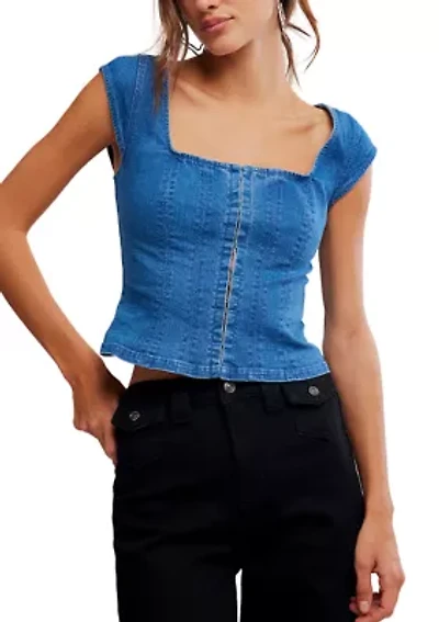 Marilyn Denim Corset
