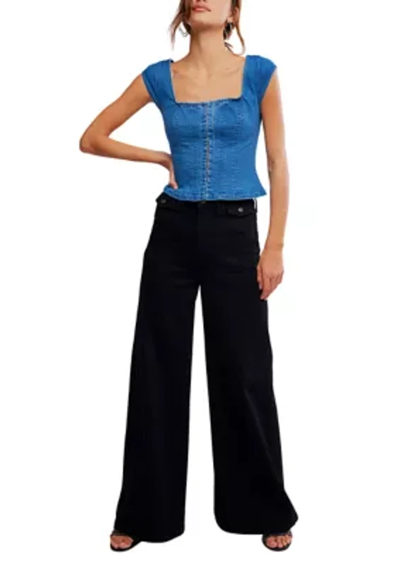 Marilyn Denim Corset