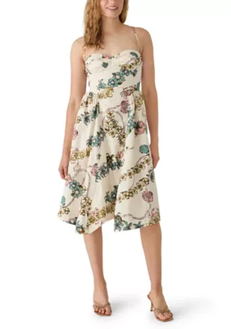 Cherish Printed Midi Dress