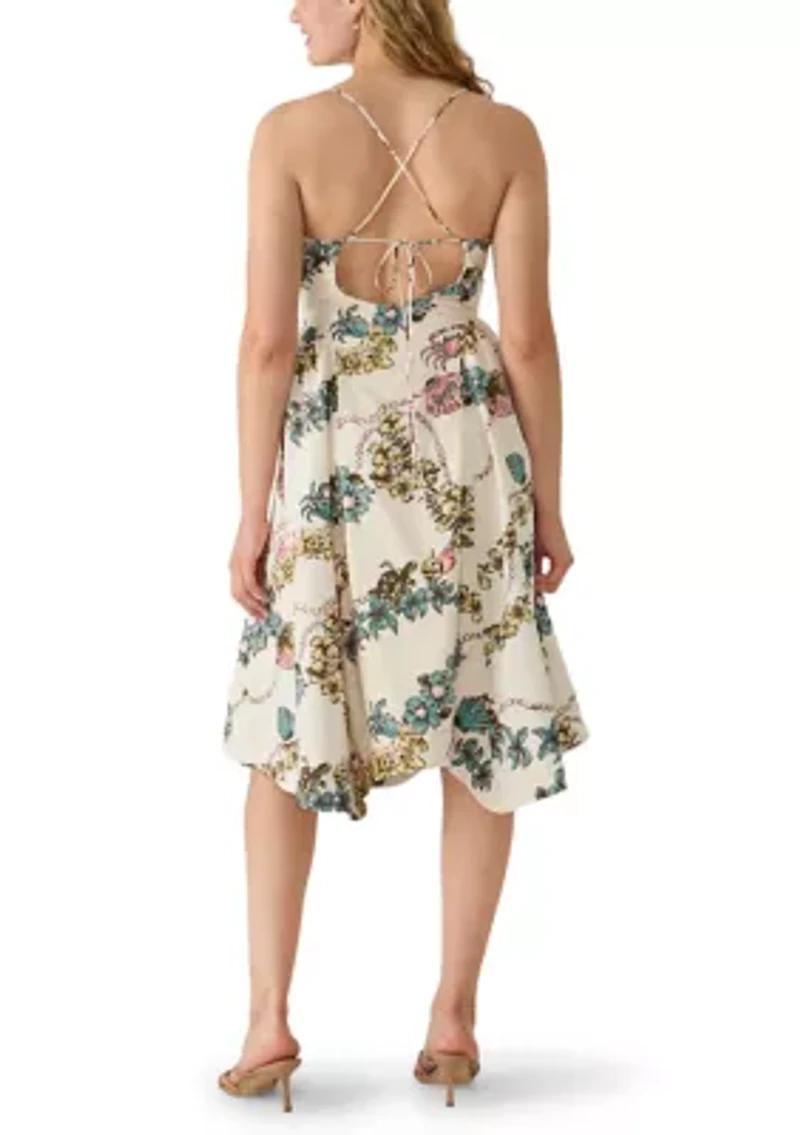 Cherish Printed Midi Dress