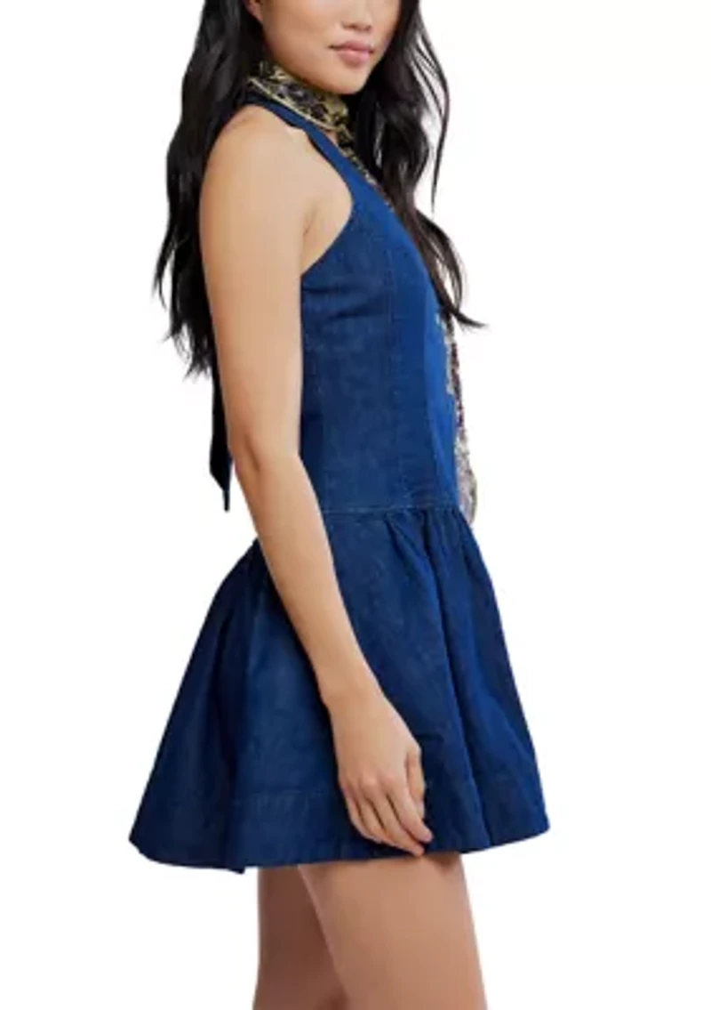 Clean Break Denim Mini Dress