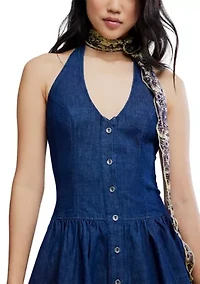 Clean Break Denim Mini Dress