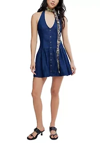 Clean Break Denim Mini Dress
