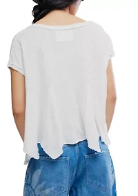 We The Free Swing Along With Me Cotton-Linen Tee