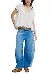 We The Free Swing Along With Me Cotton-Linen Tee