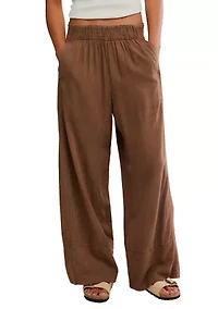 Day's End Linen Pull-On Pants