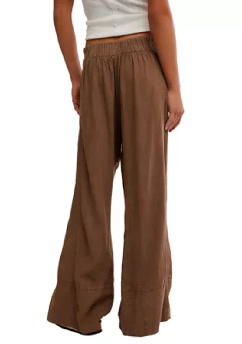 Day's End Linen Pull-On Pants
