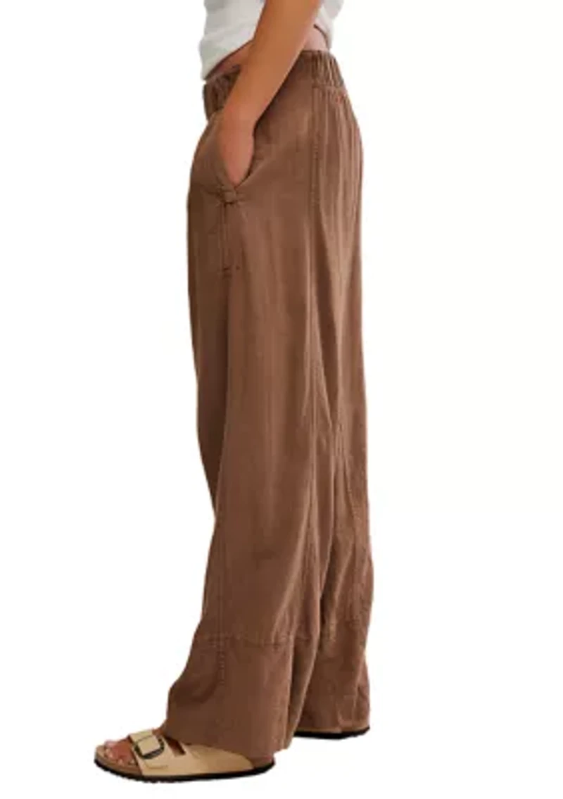 Day's End Linen Pull-On Pants