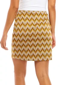 Juniors' Pull On Double Knit Skirt