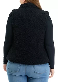 Plus Sleeveless Woobie Vest