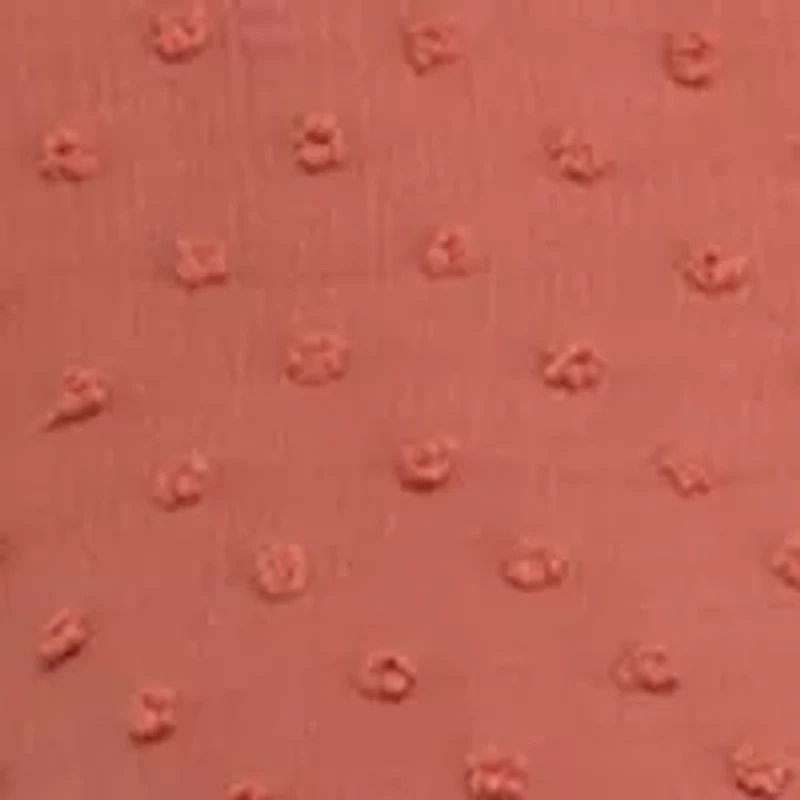 Plus Clip Dot Mandarin Collar Blouse