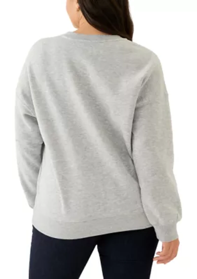 Plus North Carolina Graphic Crew Neck Pullover