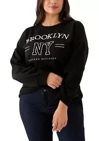 Plus Brooklyn Graphic Crew Neck Pullover