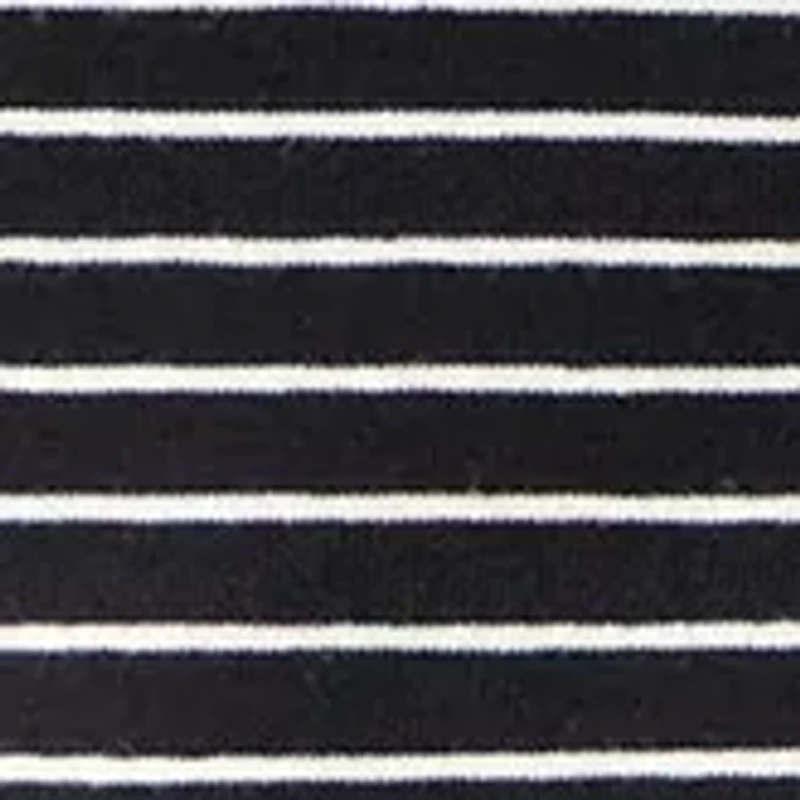 Women's Long Sleeve Mock Neck Stripe Top