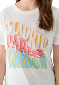 Women's Madrid Paris London Graphic T-Shirt
