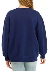 Women's Long Drop Shoulder Sleeve Graphic Pullover